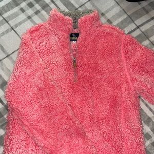 Simply Southern,pink Sherpa hoodie,size:small.